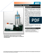Vapour Pressure of Water - Marcet Boiler: Page 1/2 11/2014