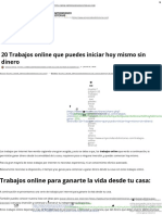 20 Trabajos Online Que Puedes Iniciar Hoy Mismo Sin Dinero