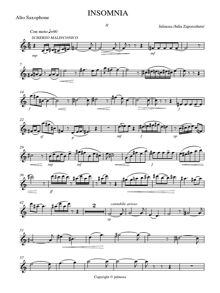 INSOMNIA 50 - Alto Saxophone - 2013-06-02 1526 | PDF