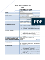 Lesson Plan English Year 3 2020: Date 13 September 2020 / Sunday Class Duration Theme Topic Focus Skills