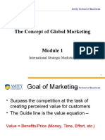 Global Marketing Concepts and Forces