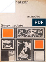 Psicoanalizar (Serge Leclaire) PDF