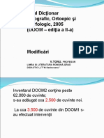 Noul Dicţionar Ortografic, Ortoepic Şi Morfologic, 2005 (DOOM - Ediţia A II-a)