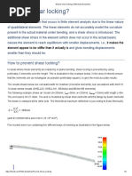 What Is Shear Locking