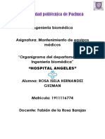 Organigrama Del Departamento de Ingeniería Biomédica