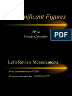 Significant Figures: PP 6a Honors Chemistry