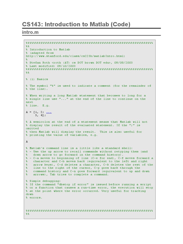 Matlab basic commands pdf matrix mathematics chess
