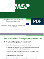 Mo Production Processes and Resources