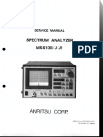 Anritsu MS610B J J1 Spectrum Analyzer Service Manual