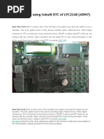 5 Digital Clock Using Inbuilt RTC of lpc2148
