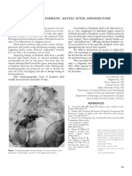 Ascites After Appendectomy