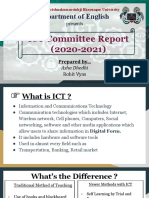 Department of English: ICT Committee Report (2020-2021)