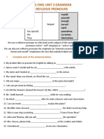 Ibs Om2 Unit 3 Grammar Reflexive Pronouns: I. Complete Each of The Sentences Below