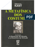 Kant - A Metafísica Dos Costumes