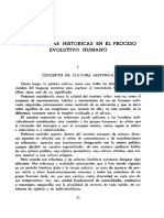 Las Culturas Históricas en El Proceso Evolutivo Humano