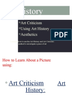 Art Criticism Using Art History Aesthetics