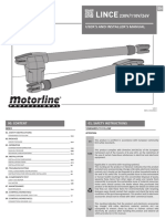 LINCE 230V/110V/24V User's and Installer's Manual