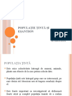 Populatie Tinta Si Esantion