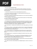 Proposed Modifications to Title 12