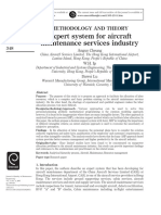 Expert System For Aircraft Maintenance Services Industry: Methodology and Theory