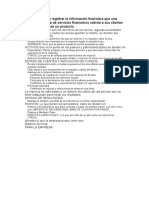 Mapa Mental para Registrar La Información Financier