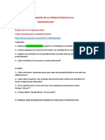 Productividad en La Construccion - Trabajo #1 PDF