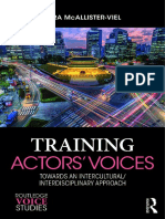 Training Actors' Voices - Towards An Intercultural - Interdisciplinary Approach