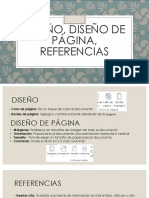 Diseño y Referencias 