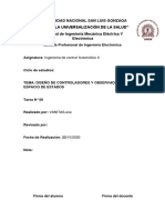 Desarrollo de Ejercicios de Diseño de Observadores PDF