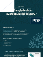Is Bangladesh An Overpopulated Country?: Case Study