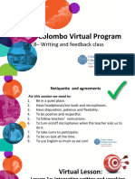 Colombo Virtual Program: Day 8 - Writing and Feedback Class