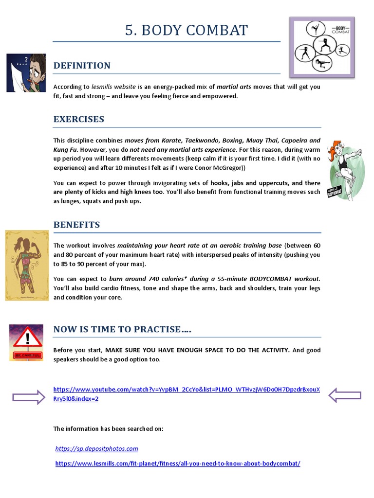Body Combat: Martial Arts Fitness Guide | PDF