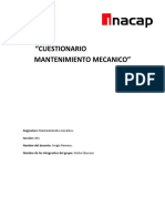 Cuestionario Evaluación 1 Mantenimiento Mecánico