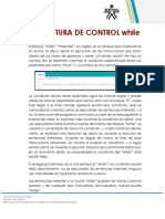 Estructura de Control While PDF