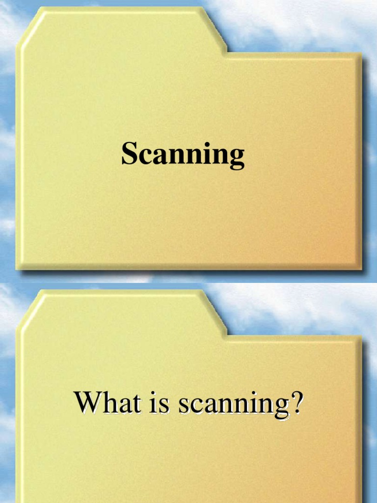 Scanning Techniques for Effective Reading | PDF