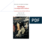 Antología de La Antigua Lírica Italiana (De Los Primeros Textos Al Dolce Stil Novo) PDF