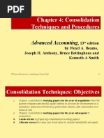 Chapter 4: Consolidation Techniques and Procedures: Advanced Accounting