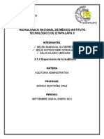 3.1.4 Supervisión de La Auditoría