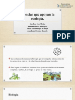 Ciencias Que Apoyan La Ecología PDF