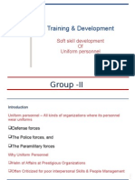 Training & Development: Group - II