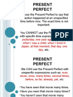Present Perfect Present Perfect Progress