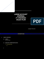 Large Account Internal It Strategic Sales Plan: Submitted by