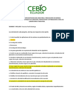 Prueba de Evaluación Biotecnología Industrial Francisco Sotaminga