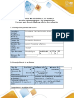 Guía de actividades y rubrica de evaluación - Paso 1 - Reconocimiento del curso.