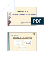 Capítulo 9 - Esfuerzo y Deformación en Cables PDF