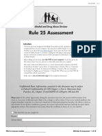 Rule 25 Assessment: Alcohol and Drug Abuse Division