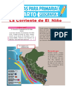 La Corriente de El Niño para Cuarto Grado de Primaria