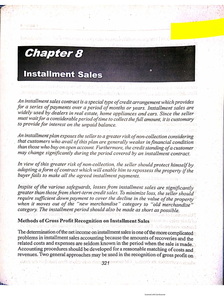 AdvAcc Installment Sales - (BOOK) PDF | PDF