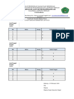 Daftar Hadir Pengawas Uts 1920