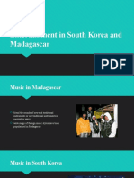 Entertainment in South Korea and Madagascar.pptx